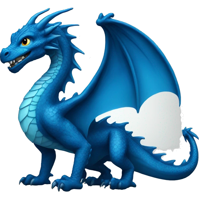 dragon blue emoji