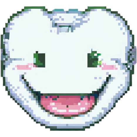 wide smile missing one tooth emoji