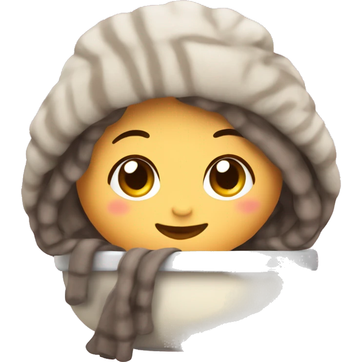 Create a cute and cozy boba  emoji