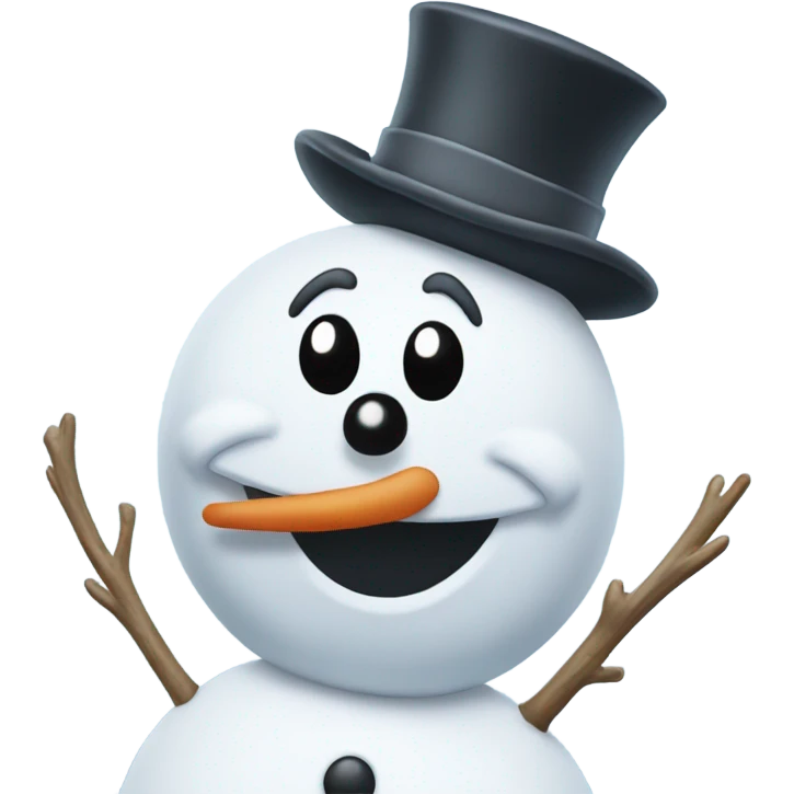Frosty the snowman emoji