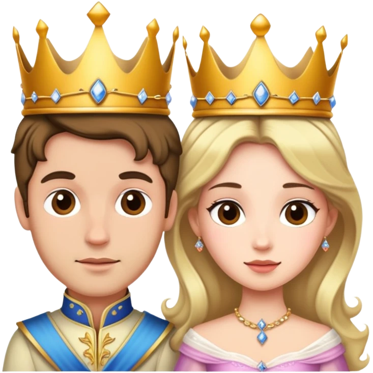 Prince and princess emoji