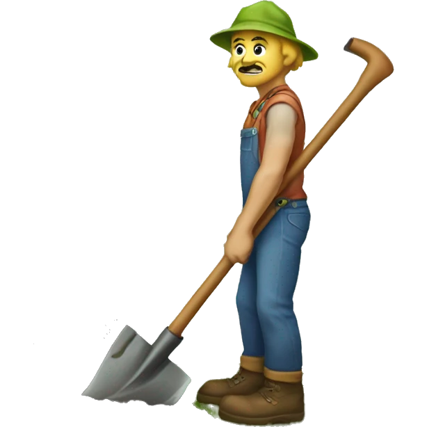garden hoe emoji