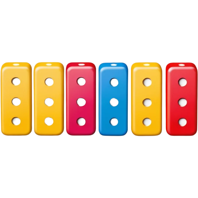 colorful Domino pieces emoji