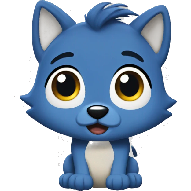 The cartoon bluey emoji