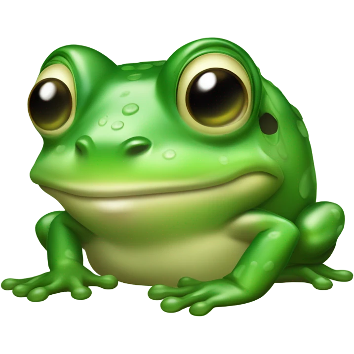 Frog kissing emoji