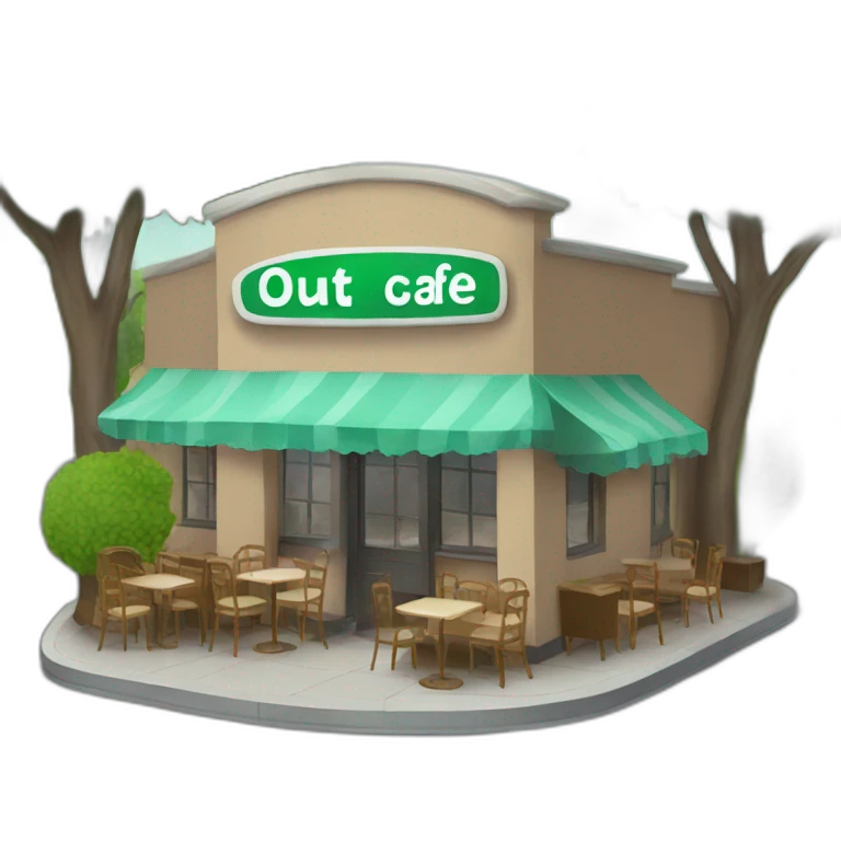 Out cafe emoji