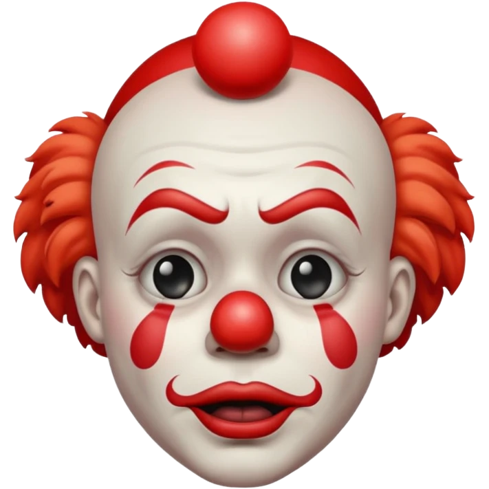 clown sad crying emoji