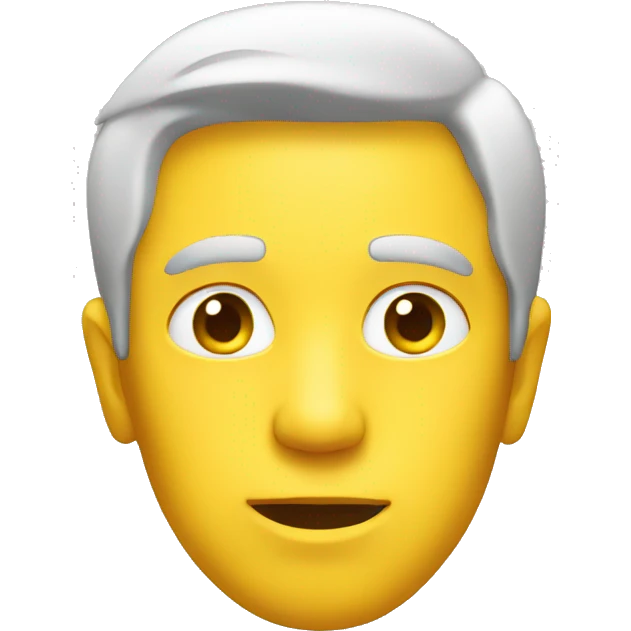 A man face speaking yellow emoji