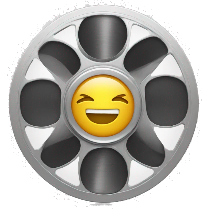 a smartphone with a film reel emoji