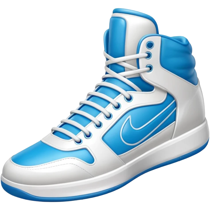 basketball sneaker object icon, high-top shoes, sporty design, glossy details, 3D cartoon, mobile game icon style, centered, clean background, no text, no watermark
 emoji