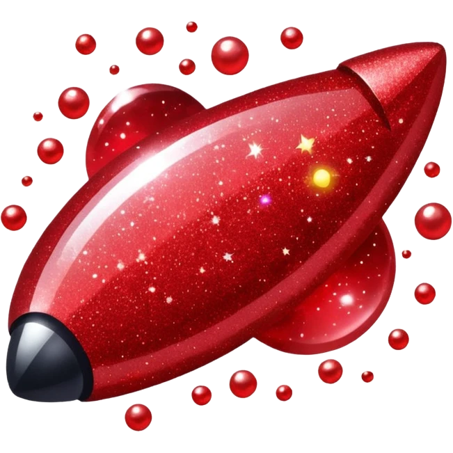 red glitter space   emoji