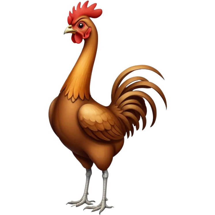 long neck chicken emoji