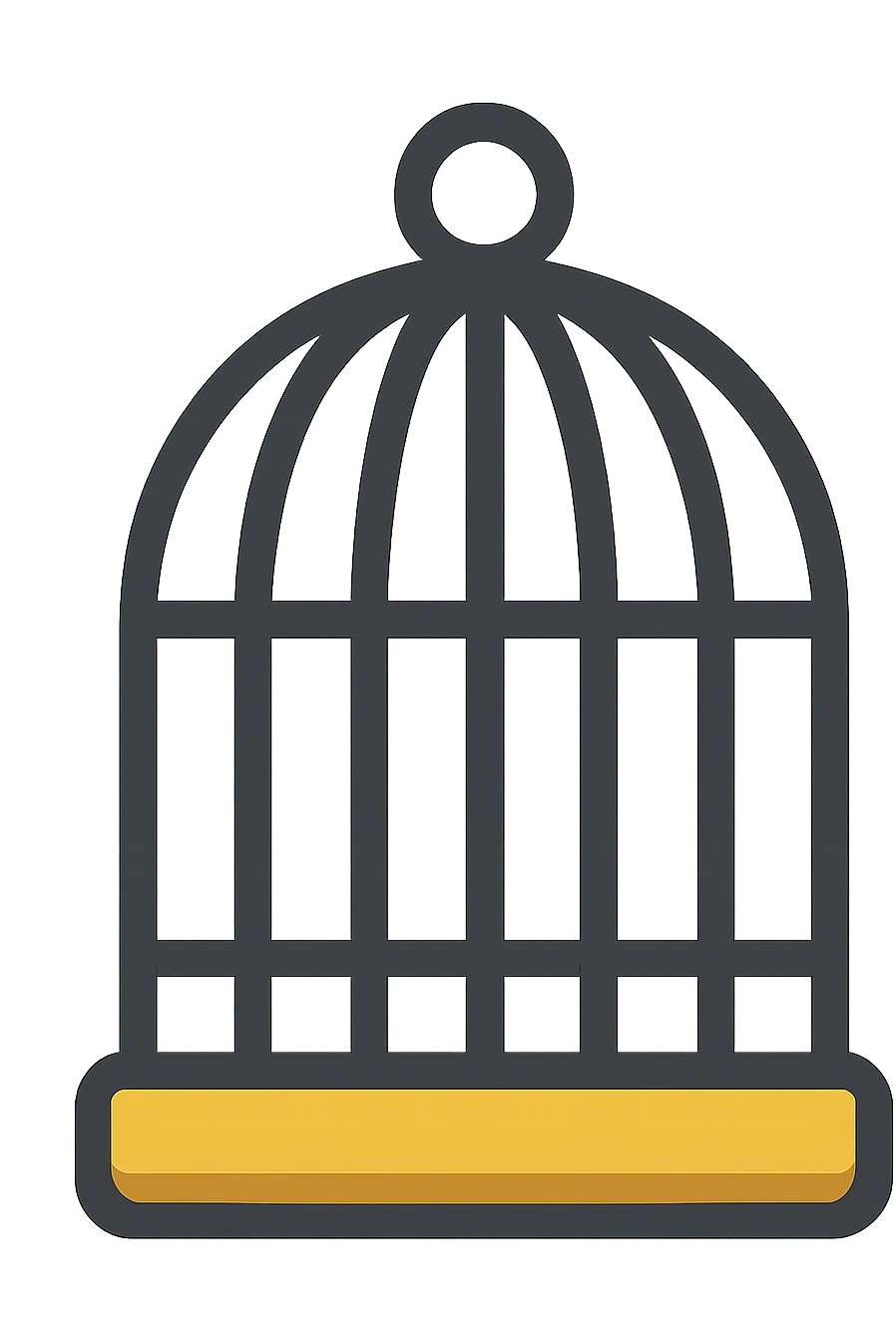 DCA vista come una gabbia stile emoji iphone. emoji