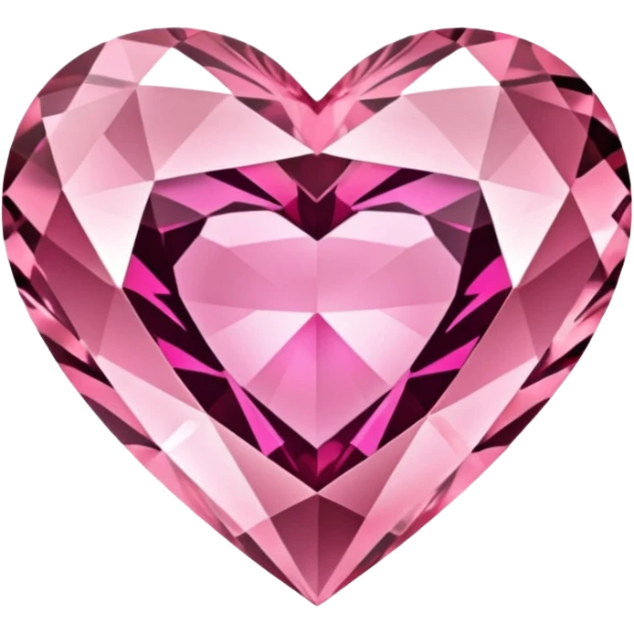 Pink diamond heart emoji
