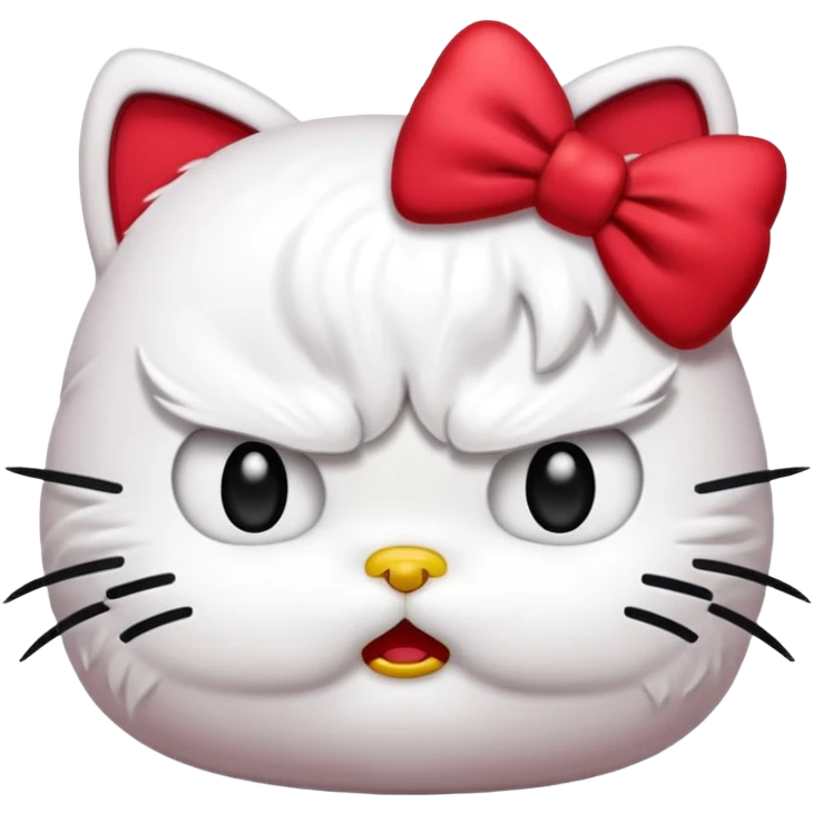 Angry hello kitty  emoji