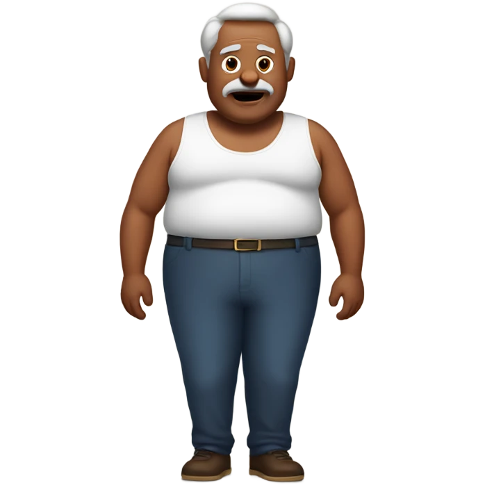 Grandpa with a fat stomach  emoji