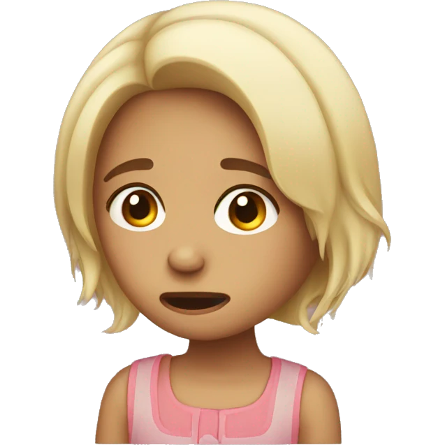A girl crying  emoji