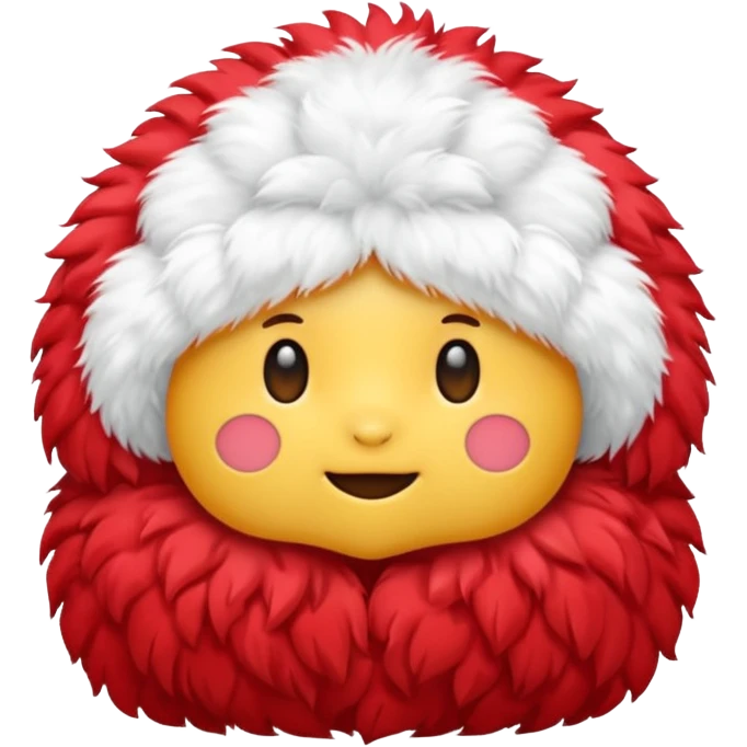 French frize emoji: NO FACE, red case, front emoji