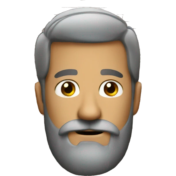 a brick with beard emoji
