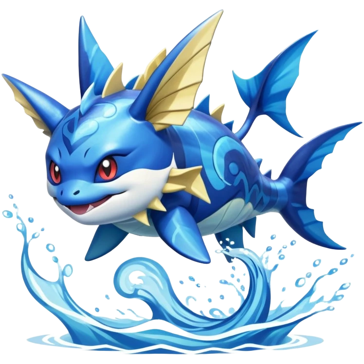 Vaporeon-Sharpedo-Kyogre-Pokémon-Fakémon-creature emoji