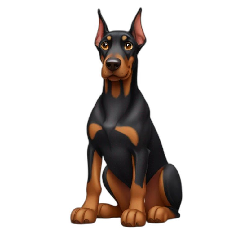 Doberman enfadado emoji