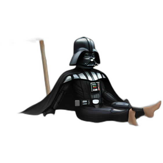 Sexy darth Vader beach emoji