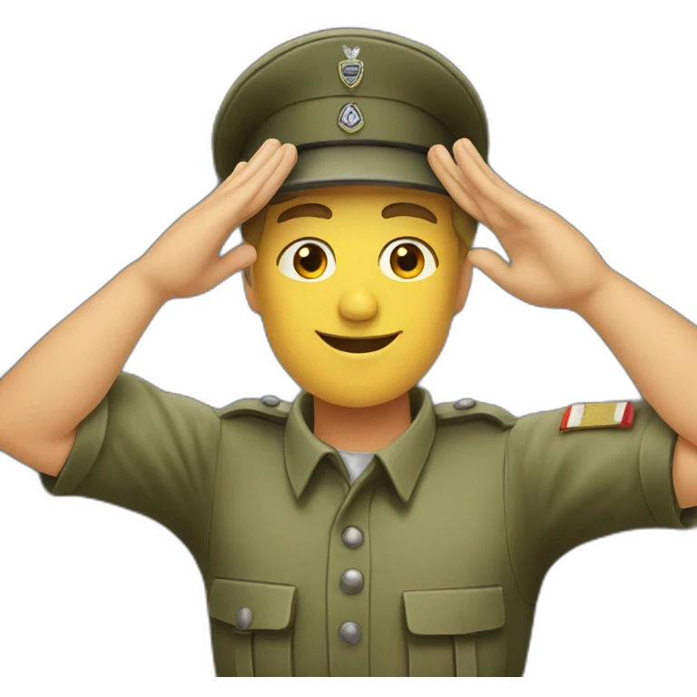 German soldier salute emoji