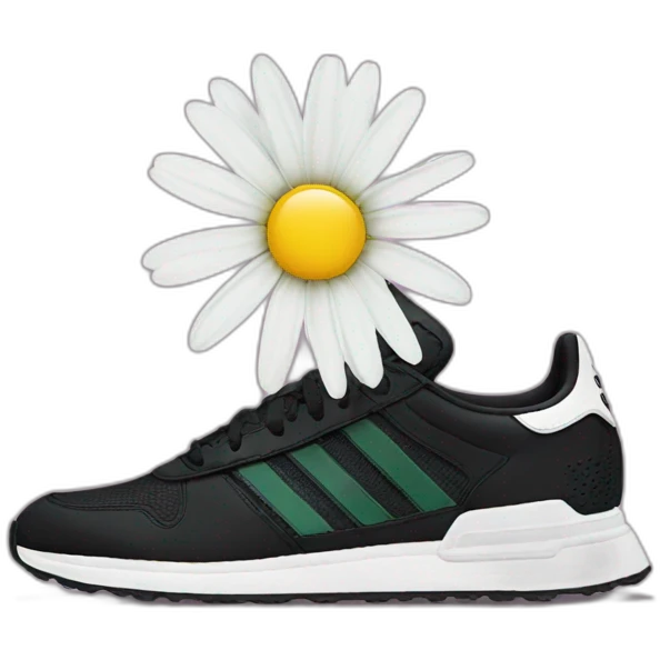 Daisy with adidas foot emoji