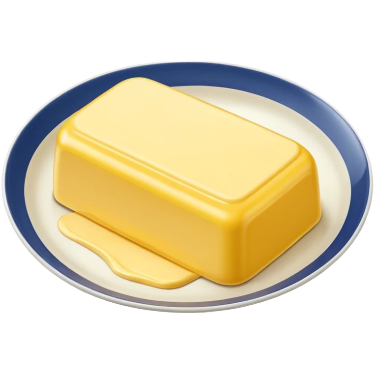Big Butter on the white plate  emoji
