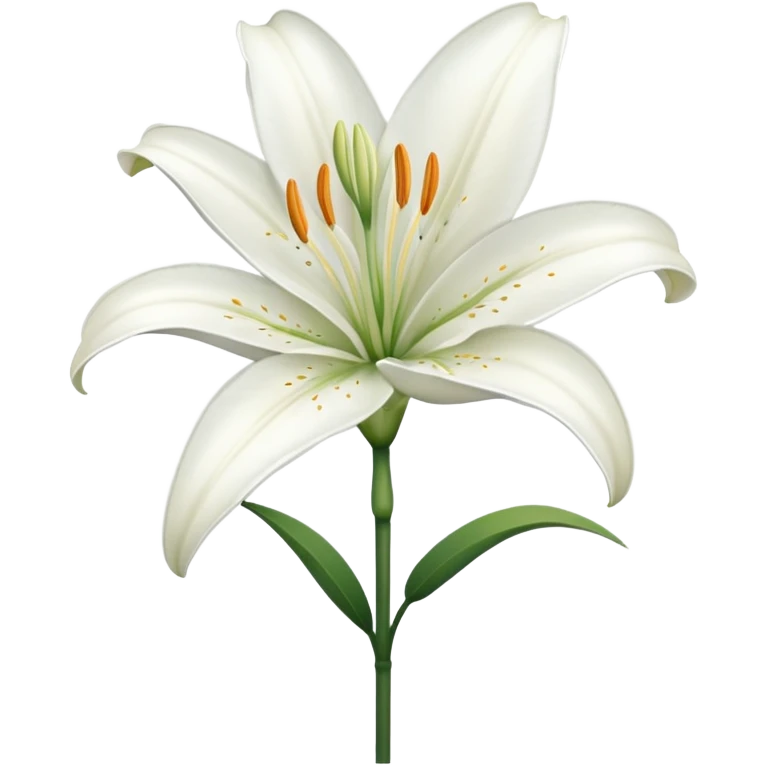 White lily emoji