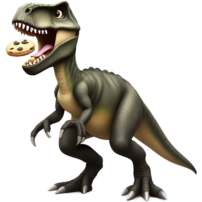 Dinosaur eating Oreo’s emoji