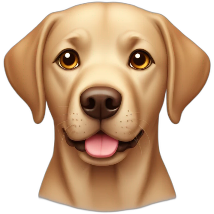 Labrador chocolat emoji