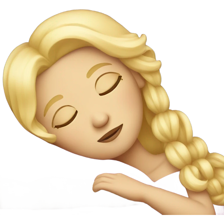 Sleeping blond princess  emoji