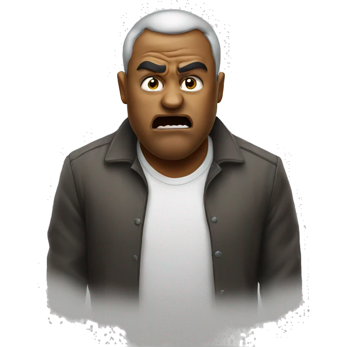 Mad face emoji