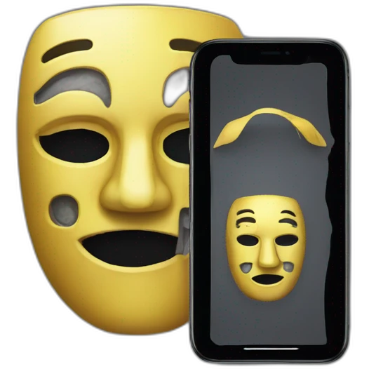 Ilon Mask with IPhone emoji