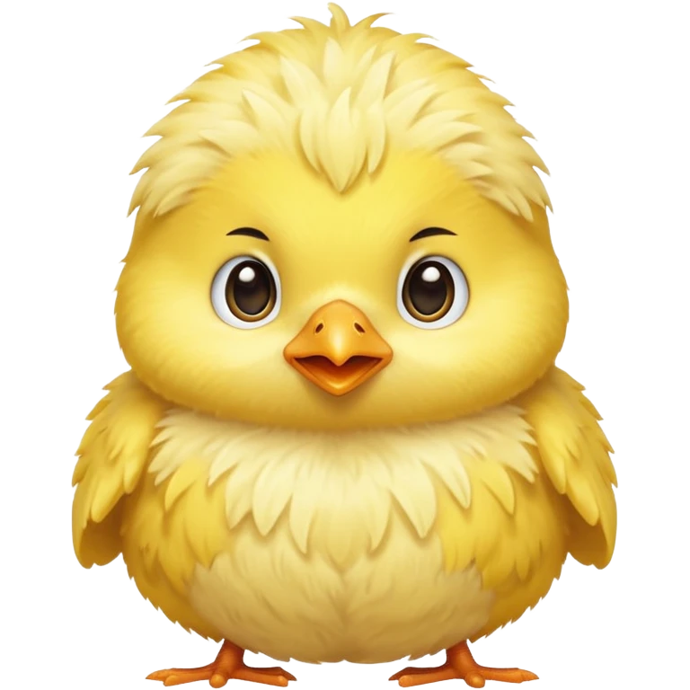 A fluffy baby chick emoji
