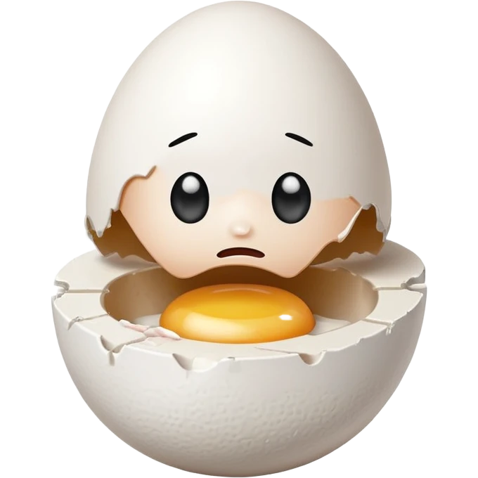 make a singular egg in a egg carton with empty spots around to represent isolation. make the egg have a sad expression like a sad face with tears. emoji