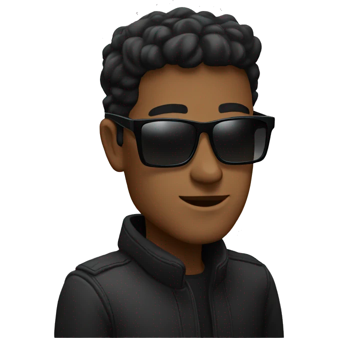 all black rectangle sunglasses  emoji
