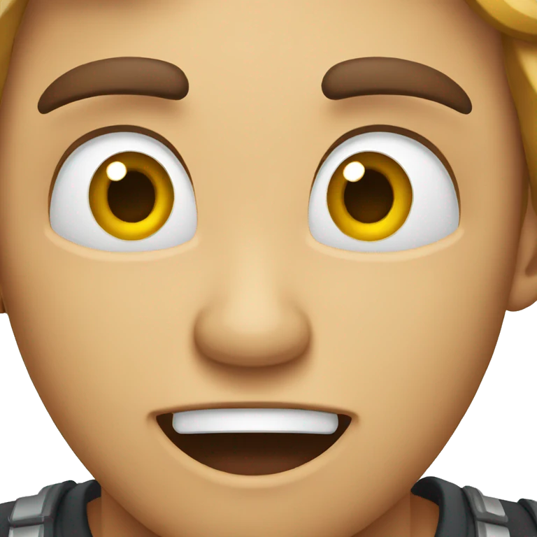 Cringing emoji
