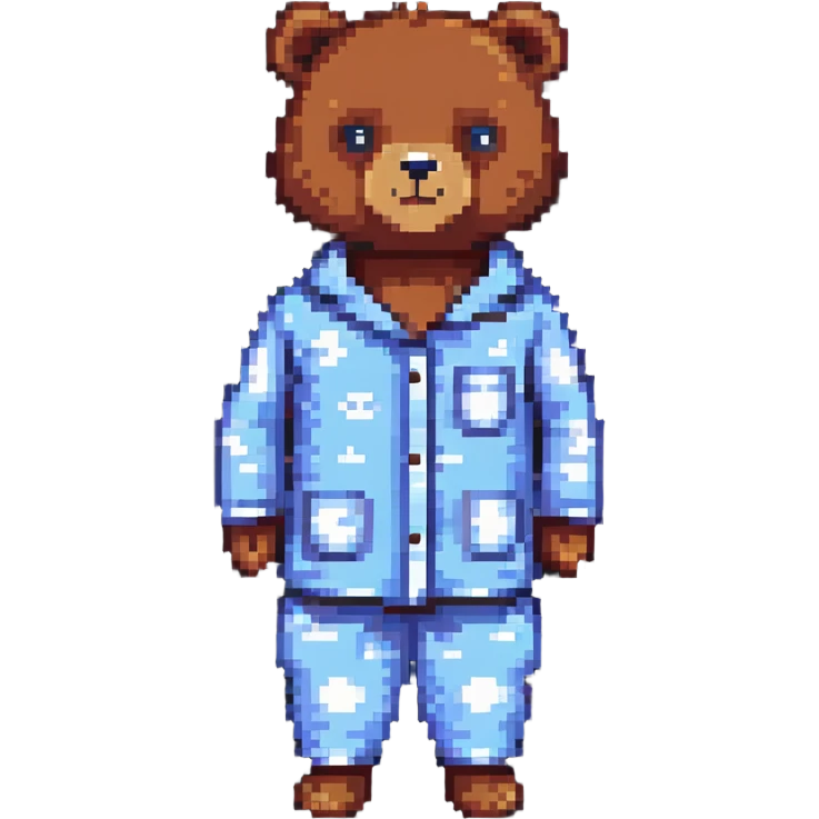 bear in pajamas emoji