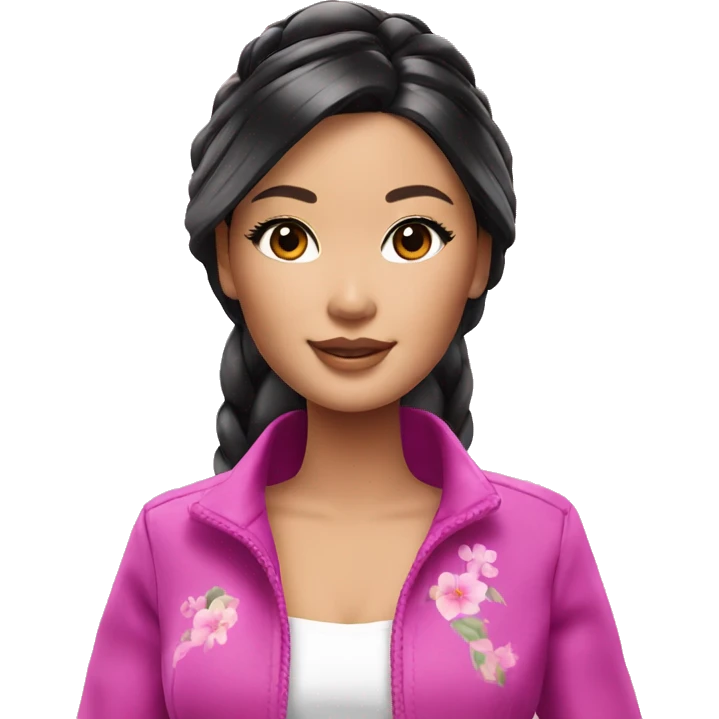 Beautiful Barbie asian emoji