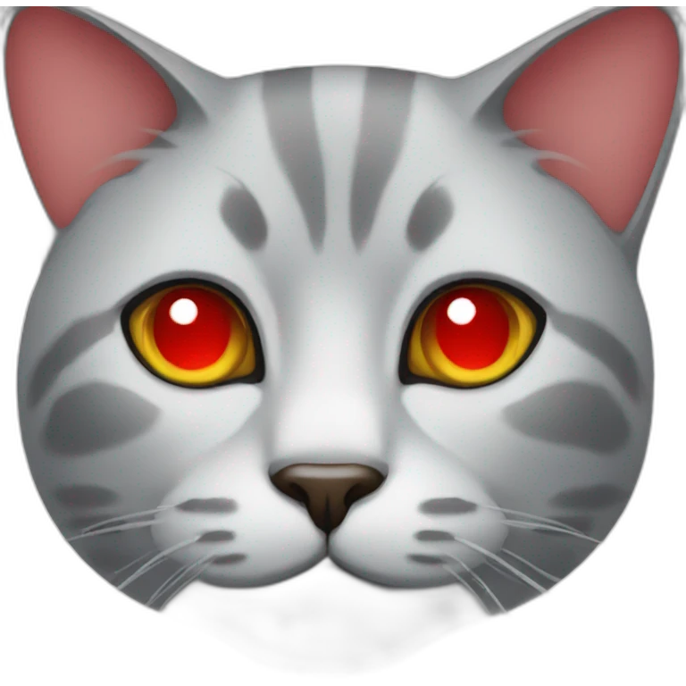 cat with red eyes emoji