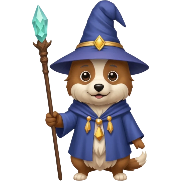 Dog wizard emoji
