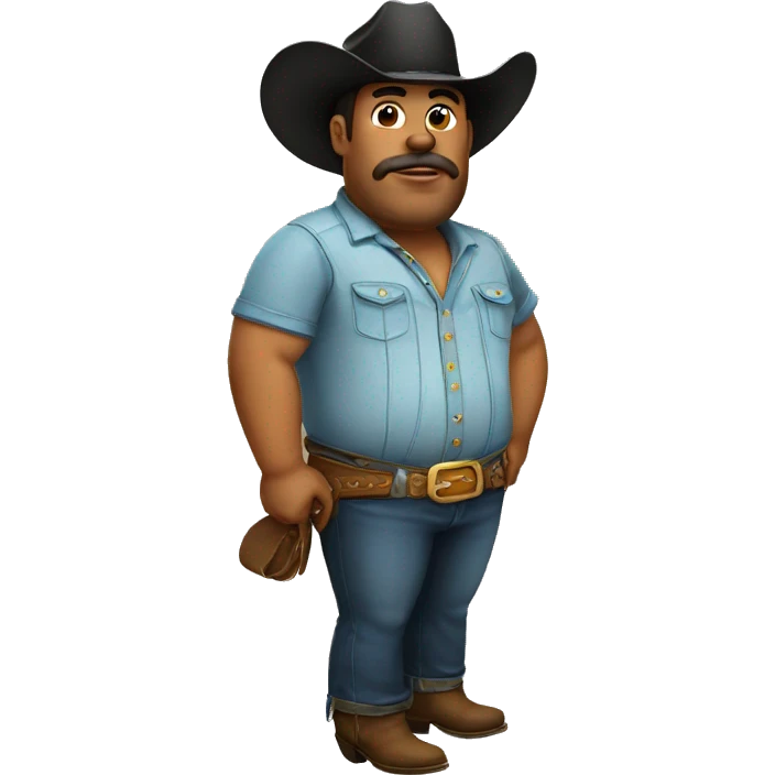 fat cowboy emoji