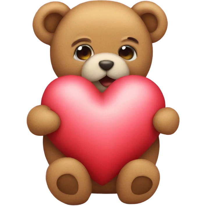 Heart with teddy  emoji