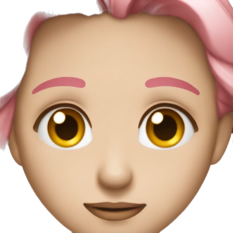 Blushing and looking down emoji