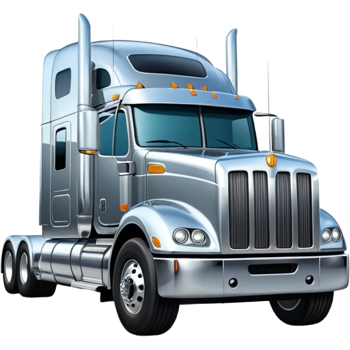 18 wheeler truck peterbelt big body facing me  emoji