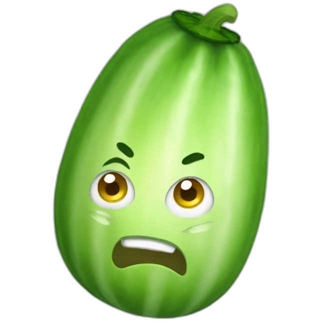 Cucumber slap head emoji