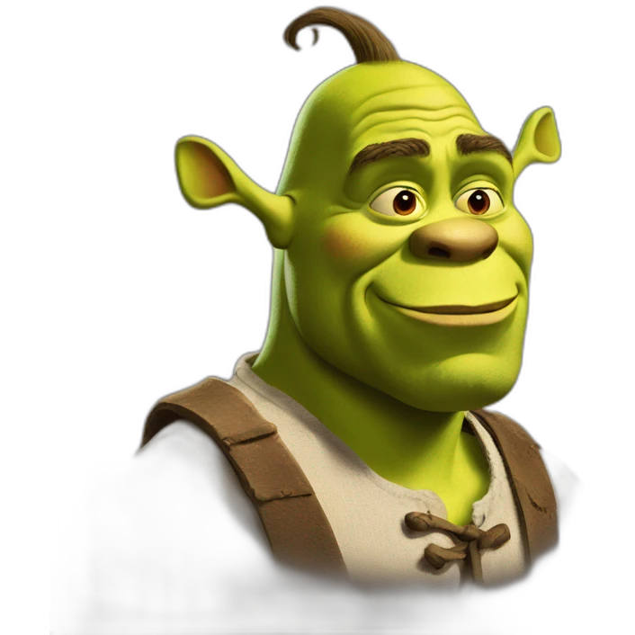 shrek with a very long nose emoji