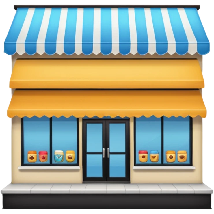 I want to generate a 3d image of a store emoji